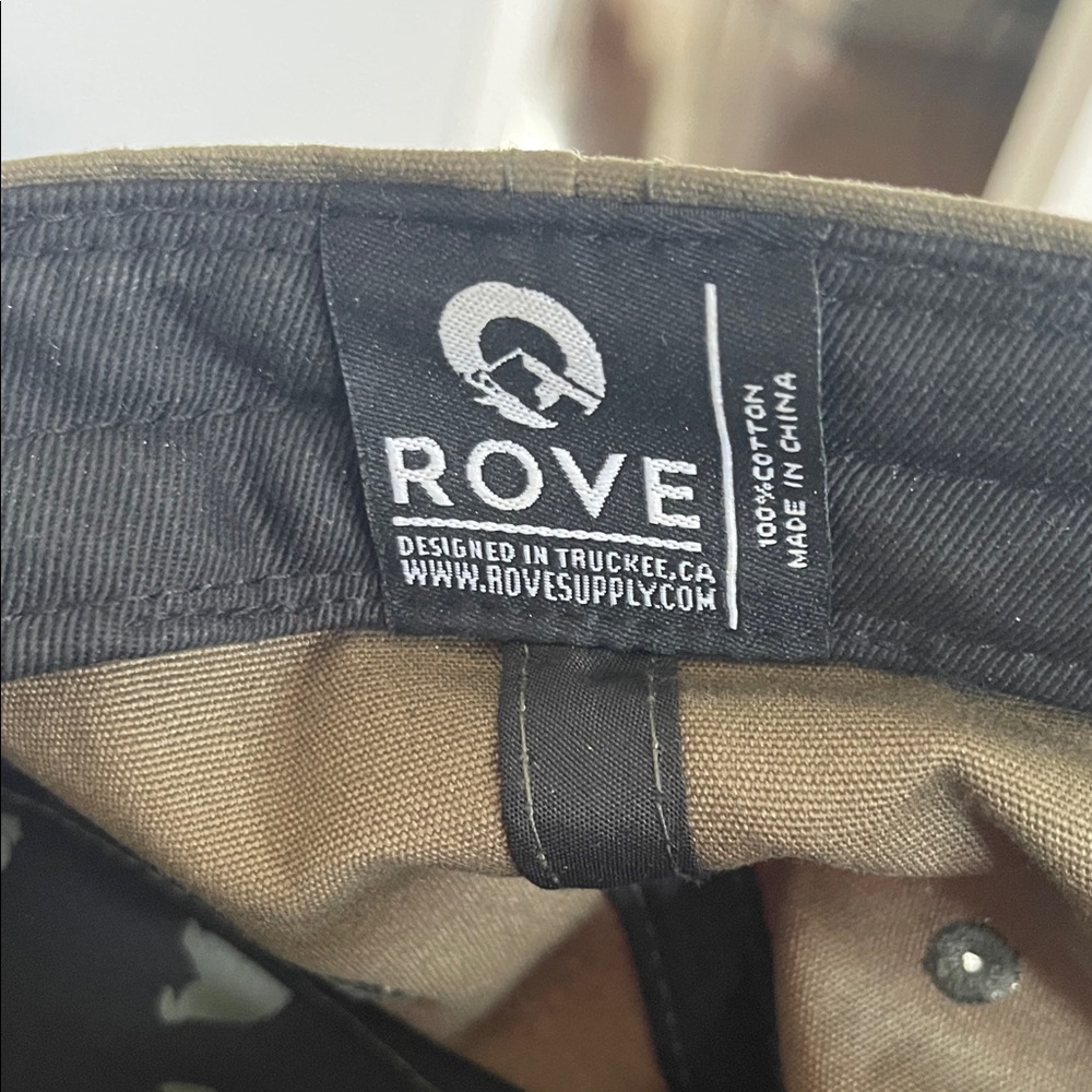 Olive Green Leather Patch Squaw Valley Hat - Picture 6 of 6